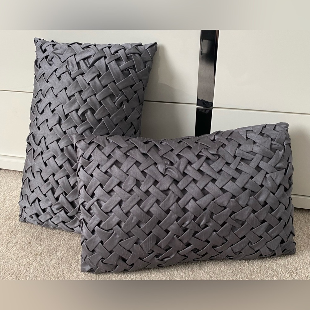 pillows set of 2 slate grey bouclair home decor